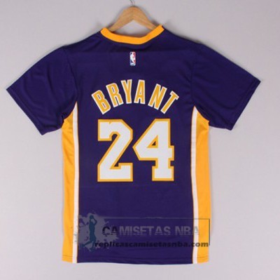 Camiseta Manga Corta Lakers Bryant Purpura